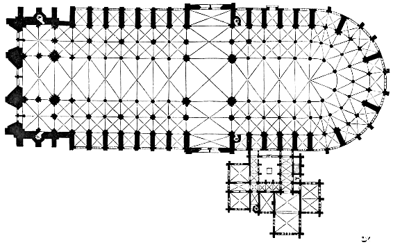Notre-Dame de Paris, Grundriss