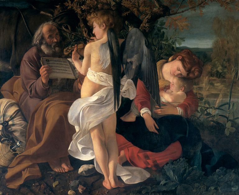Michelangelo Merisi da Caravaggio (1571–1610): <em>Rest on the Flight into Egypt,</em>oil on canvas, c. 1594, Galleria Doria Pamphilj, Rome